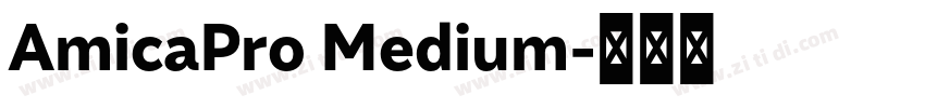AmicaPro Medium字体转换 AmicaPro Medium字体转换